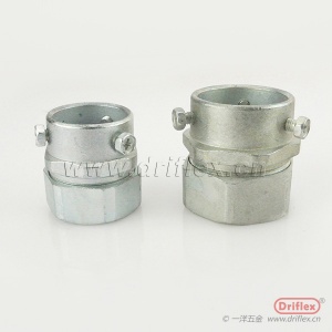 卡套式接头 锌合金材质三柱式镀锌钢管接头内径10到100mm